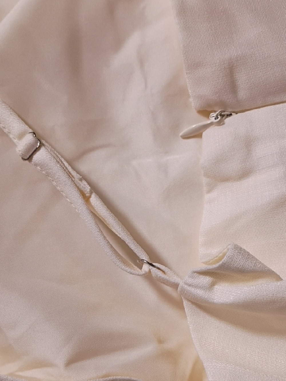 Commense Cream Maxi Dress with Pink Floral Hem - Picture 6 of 9